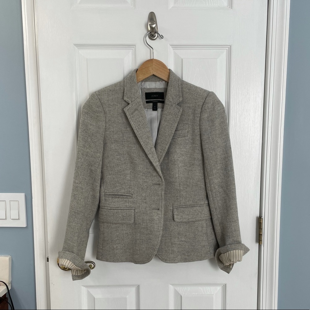 J.Crew Herringbone Blazer